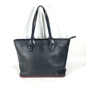 CHRISTIAN LOUBOUTIN Black Leather Shoulder Bag
